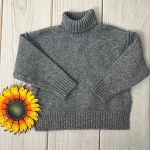 Zara Baby Gray Knit Turtleneck Sweater Size 18-24 Months